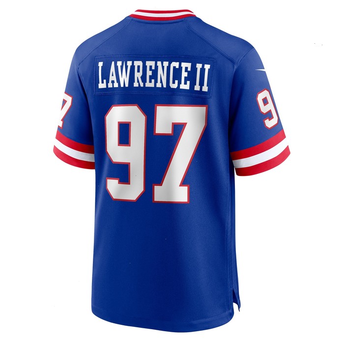 Dexter Lawrence II New York Giants Nike Classic Game Player Jersey - Royal