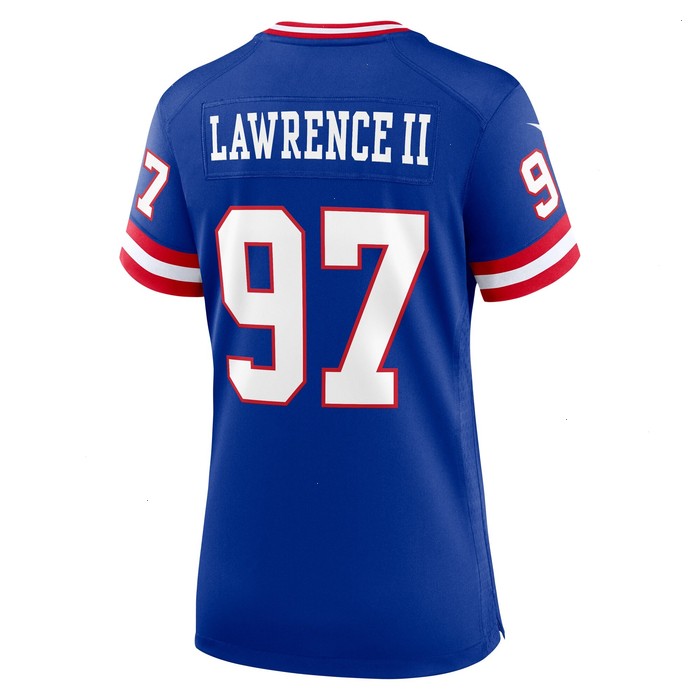 Dexter Lawrence II New York Giants Nike Women's Classic Game Player Jersey - Royal