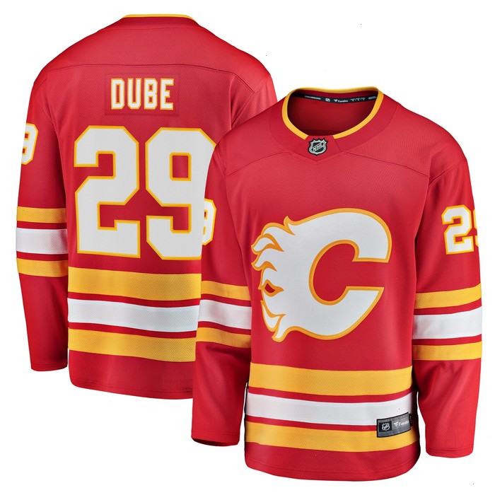 Dillon Dube Calgary Flames Fanatics Branded Home Breakaway Player Jersey - Red