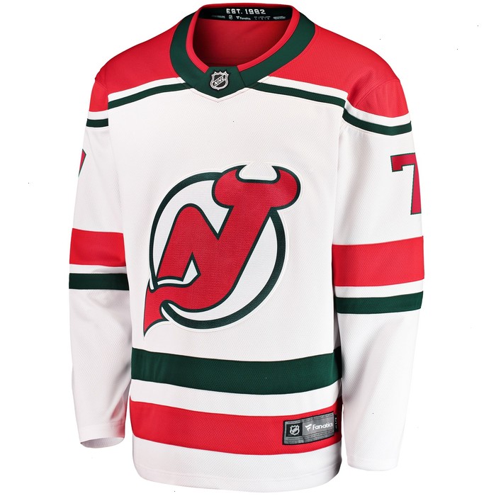 Dougie Hamilton New Jersey Devils Fanatics Branded 2022/23 Heritage Premier Breakaway Jersey - White