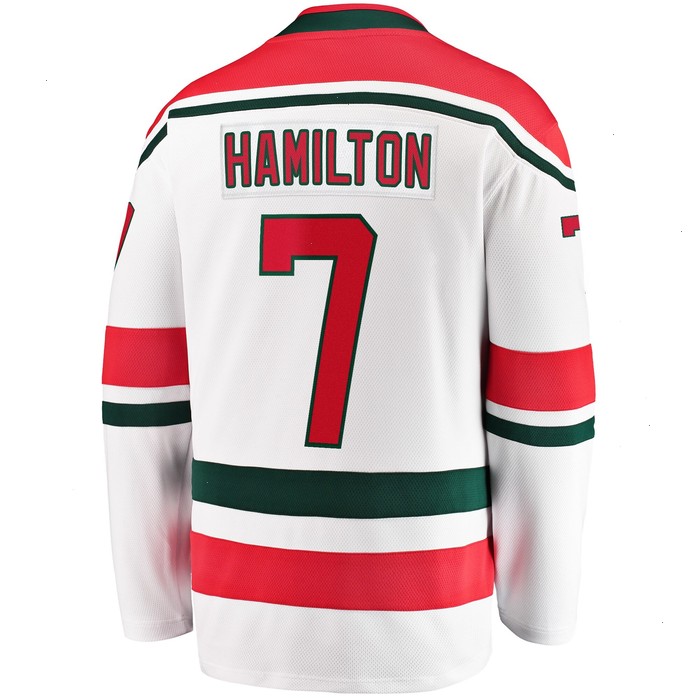 Dougie Hamilton New Jersey Devils Fanatics Branded 2022/23 Heritage Premier Breakaway Jersey - White