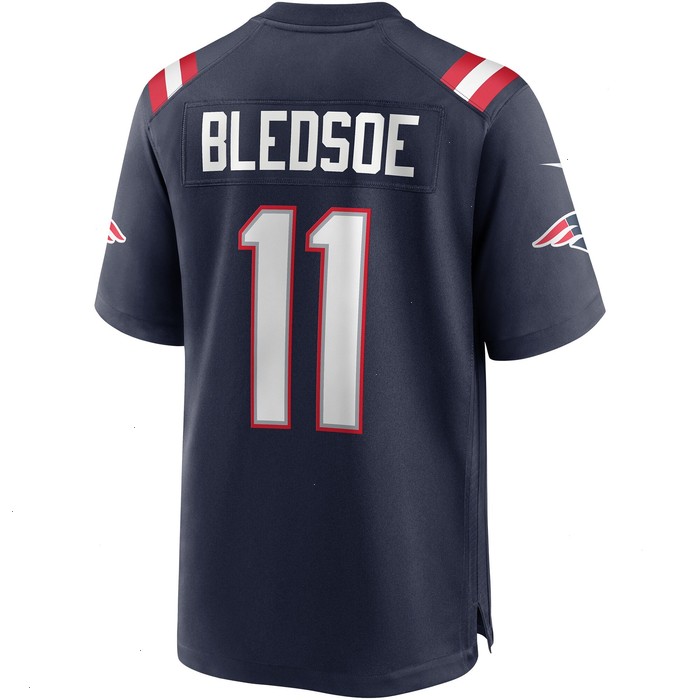 Drew Bledsoe New England Patriots Nike Game Retired Player Jersey - Navy