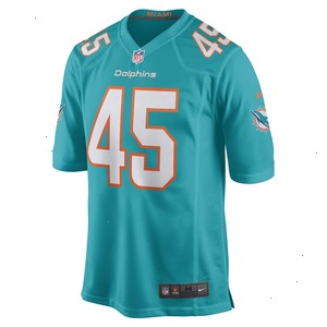 Duke Riley Miami Dolphins Nike Game Jersey - Aqua