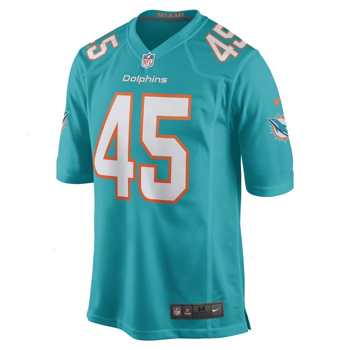 Duke Riley Miami Dolphins Nike Game Jersey - Aqua