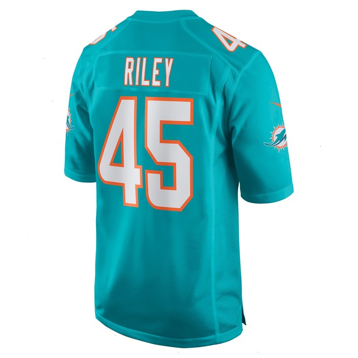 Duke Riley Miami Dolphins Nike Game Jersey - Aqua