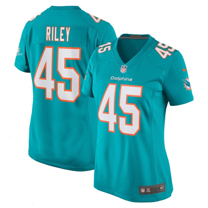 Duke Riley Miami Dolphins Nike Women's Game Jersey - Aqua