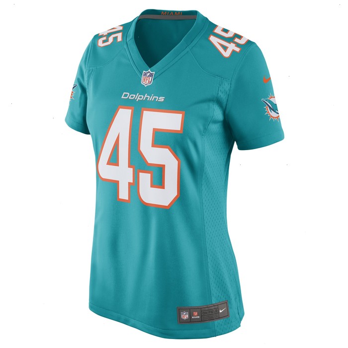 Duke Riley Miami Dolphins Nike Women's Game Jersey - Aqua