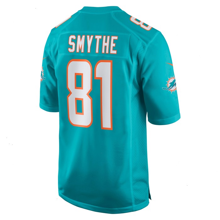 Durham Smythe Miami Dolphins Nike Game Jersey - Aqua