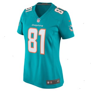 Durham Smythe Miami Dolphins Nike Women's Game Jersey - Aqua