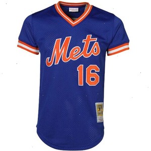 Dwight Gooden New York Mets Mitchell & Ness Cooperstown Mesh Batting Practice Jersey - Royal