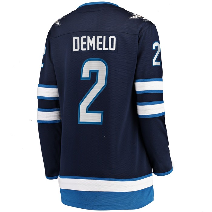 Dylan DeMelo Winnipeg Jets Fanatics Branded Women's Home Breakaway Player Jersey - Navy