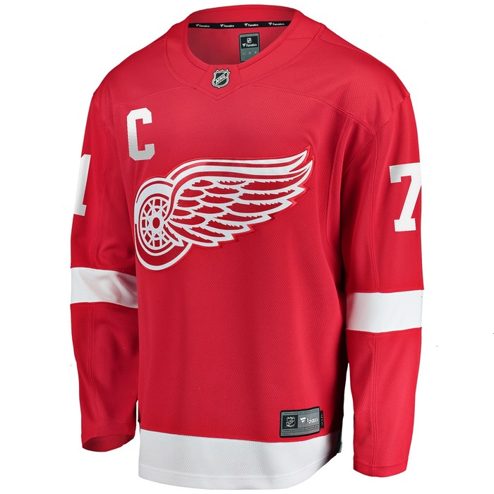 Dylan Larkin Detroit Red Wings Fanatics Branded Home Captain Premier Breakaway Player Jersey - Red