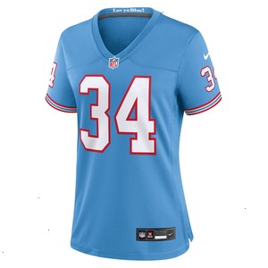 Earl Campbell Tennessee Titans Nike Women's Oilers Throwback Retired Player Game Jersey - Light Blue