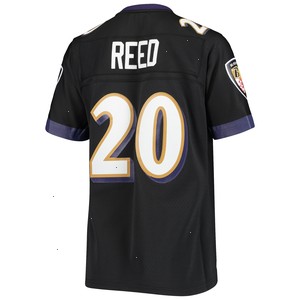 Ed Reed Baltimore Ravens Mitchell & Ness Women's Legacy Replica Team Jersey - Black