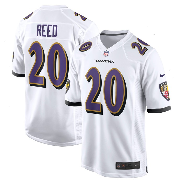 Ed Reed Baltimore Ravens Nike Retired Player Game Jersey - White