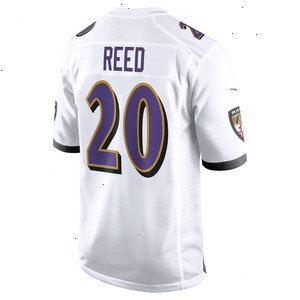 Ed Reed Baltimore Ravens Nike Retired Player Game Jersey - White