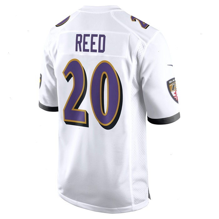 Ed Reed Baltimore Ravens Nike Retired Player Game Jersey - White