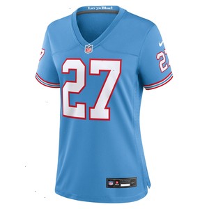 Eddie George Tennessee Titans Nike Women's Oilers Throwback Retired Player Game Jersey - Light Blue