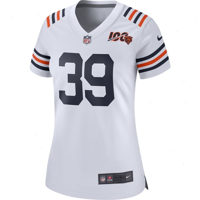 Eddie Jackson Chicago Bears Nike Women's 100th Season Alternate Classic Game Jersey - White