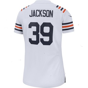 Eddie Jackson Chicago Bears Nike Women's 100th Season Alternate Classic Game Jersey - White