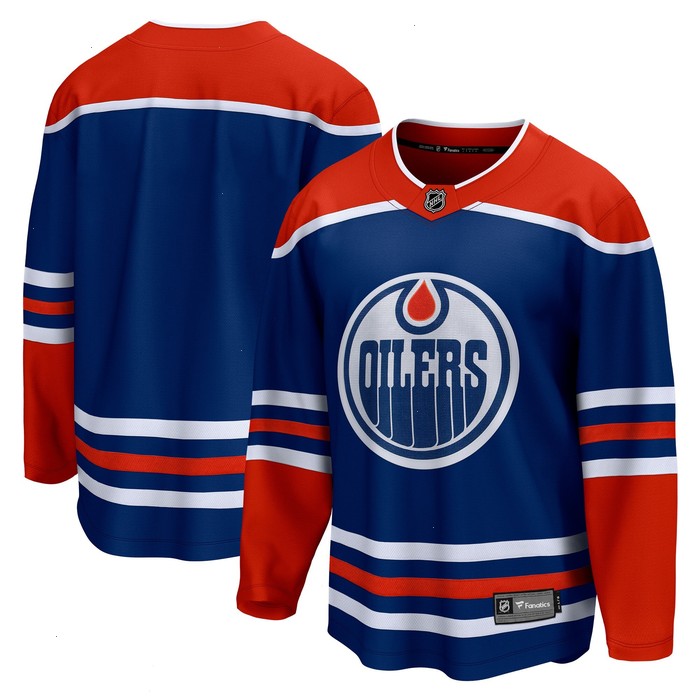 Edmonton Oilers Fanatics Branded Home Breakaway Blank Jersey - Royal