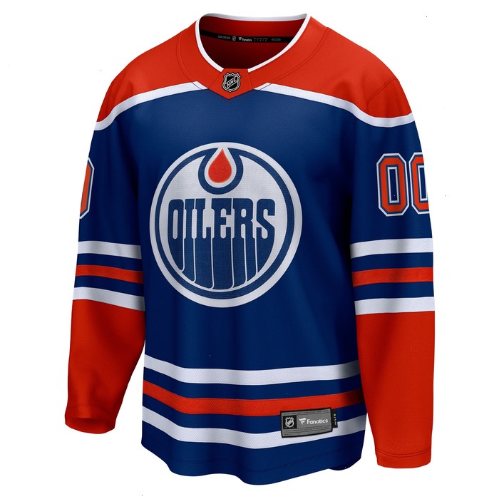 Edmonton Oilers Fanatics Branded Home Breakaway Custom Jersey - Royal