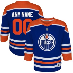 Edmonton Oilers Outerstuff Preschool Home Replica Custom Jersey - Royal