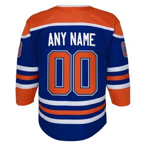  Edmonton Oilers Outerstuff Youth Home Replica Custom Jersey - Royal