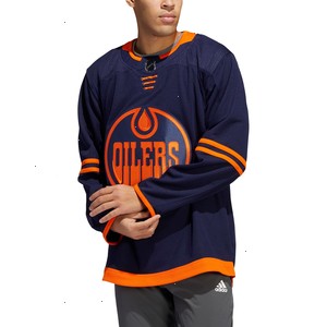 Edmonton Oilers adidas Alternate Primegreen Authentic Pro Custom Jersey - Navy