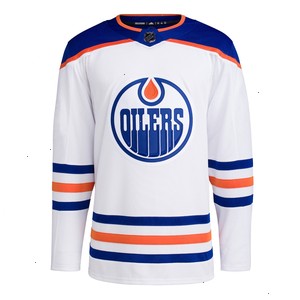 Edmonton Oilers adidas Away Primegreen Authentic Pro Blank Jersey - White