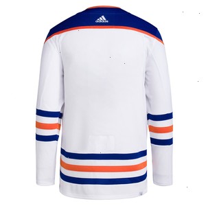 Edmonton Oilers adidas Away Primegreen Authentic Pro Blank Jersey - White