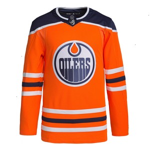 Edmonton Oilers adidas Home Authentic Pro Jersey - Orange