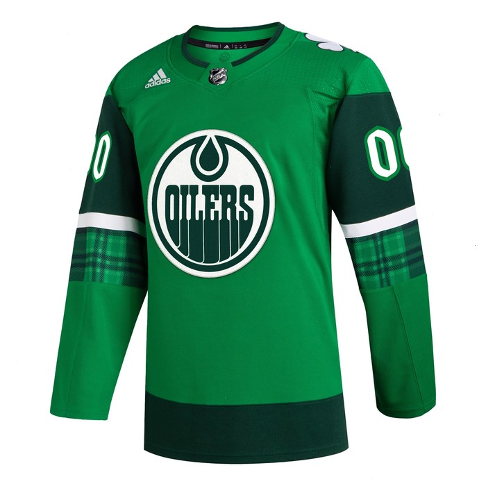 Edmonton Oilers adidas St. Patrick's Day Authentic Custom Jersey - Kelly Green