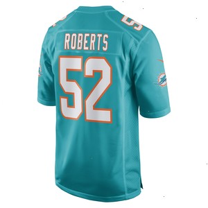 Elandon Roberts Miami Dolphins Nike Game Player Jersey - Aqua