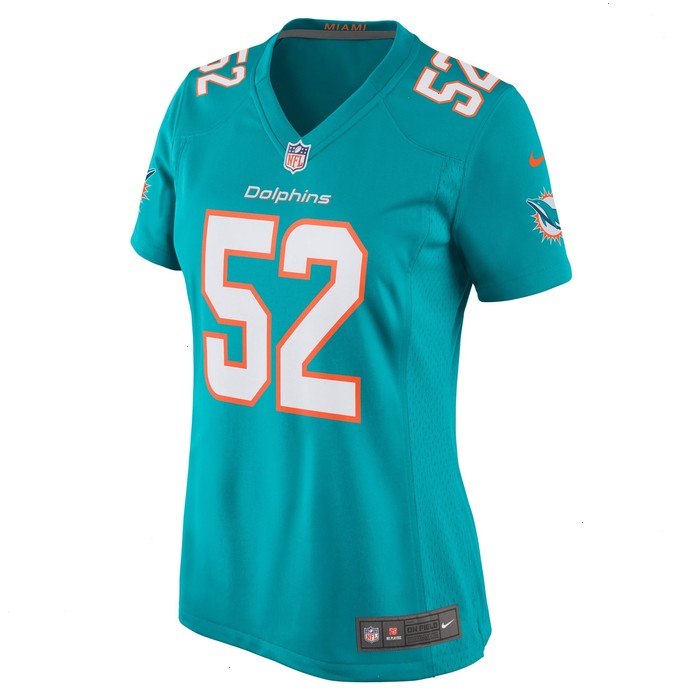 Elandon Roberts Miami Dolphins Nike Women's Game Player Jersey - Aqua