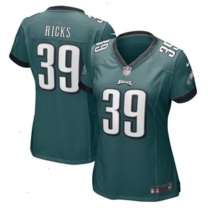 Eli Ricks Philadelphia Eagles Nike Women's Team Game Jersey - Midnight Green