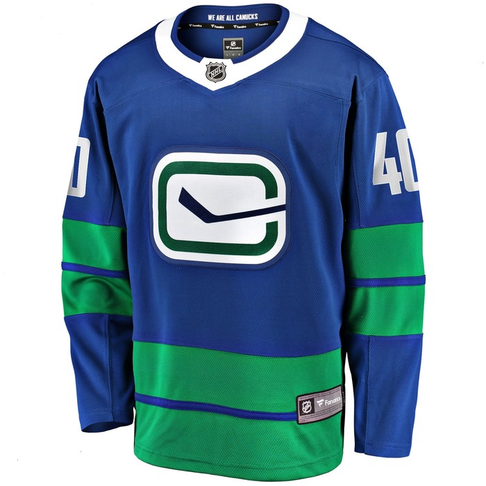 Elias Pettersson Vancouver Canucks Fanatics Branded 2019/20 Alternate Premier Breakaway Player Jersey - Royal