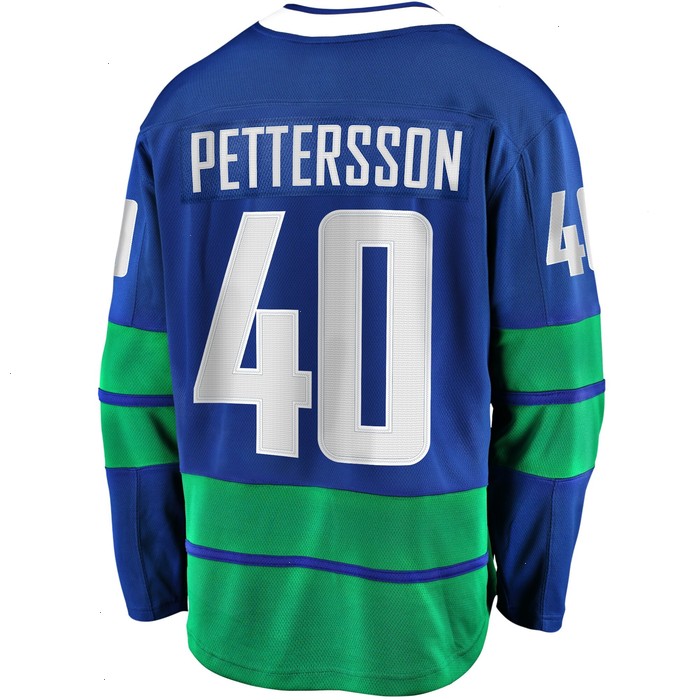 Elias Pettersson Vancouver Canucks Fanatics Branded 2019/20 Alternate Premier Breakaway Player Jersey - Royal