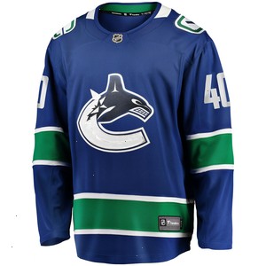 Elias Pettersson Vancouver Canucks Fanatics Branded 2019/20 Home Premier Breakaway Player Jersey - Blue