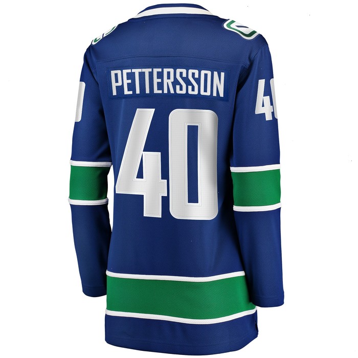 Elias Pettersson Vancouver Canucks Fanatics Branded Women's 2019/20 Home Premier Breakaway Player Jersey - Blue