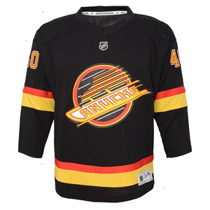 Elias Pettersson Vancouver Canucks Youth 2019/20 Flying Skate Replica Player Jersey - Black