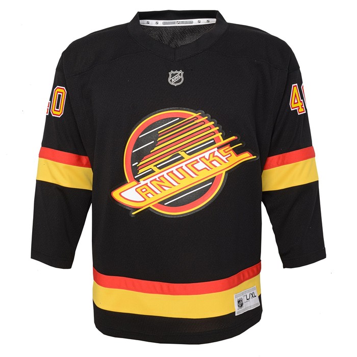 Elias Pettersson Vancouver Canucks Youth 2019/20 Flying Skate Replica Player Jersey - Black