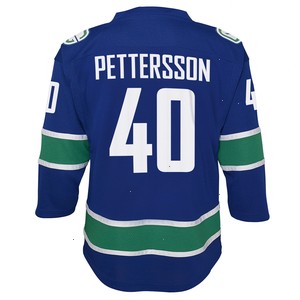 Elias Pettersson Vancouver Canucks Youth 2019/20 Home Replica Player Jersey - Royal