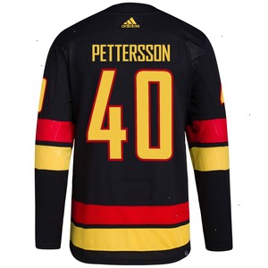 Elias Pettersson Vancouver Canucks adidas Alternate Primegreen Authentic Pro Player Jersey - Black