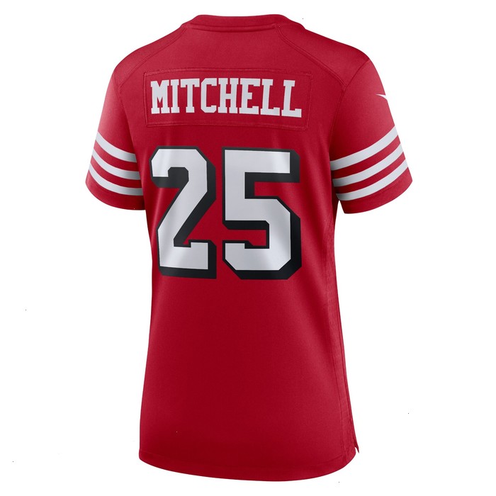 Elijah Mitchell San Francisco 49ers Nike Women's Alternate Team Game Jersey - Scarlet