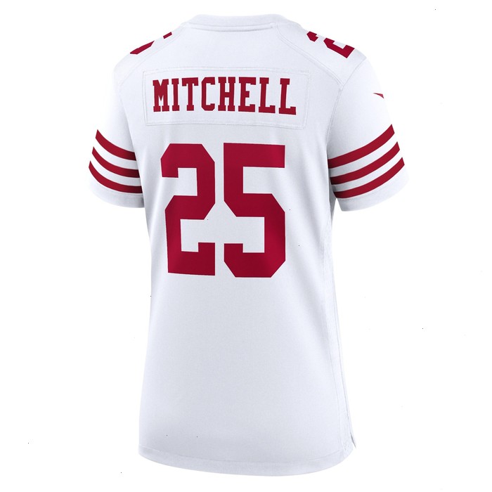 Elijah Mitchell San Francisco 49ers Nike Women's Player Game Jersey - White