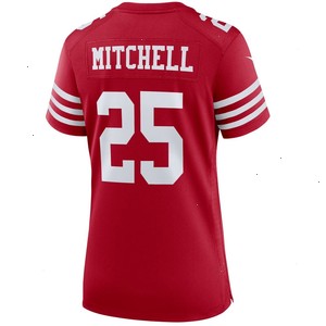 Elijah Mitchell San Francisco 49ers Nike Women's Team Player Game Jersey - Scarlet