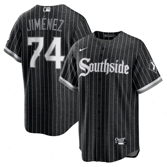 Eloy Jimenez Chicago White Sox Nike City Connect Replica Player Jersey - Black/Anthracite