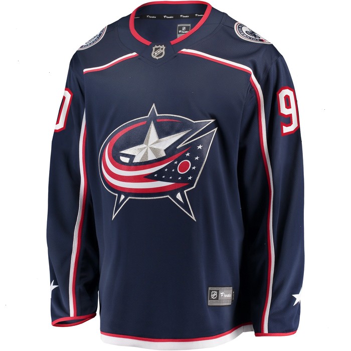 Elvis Merzlikins Columbus Blue Jackets Fanatics Branded Home Breakaway Player Jersey - Navy