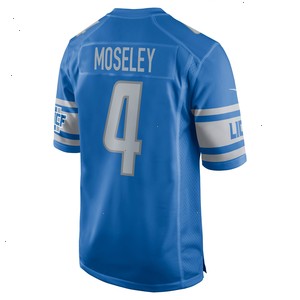 Emmanuel Moseley Detroit Lions Nike Game Jersey - Blue